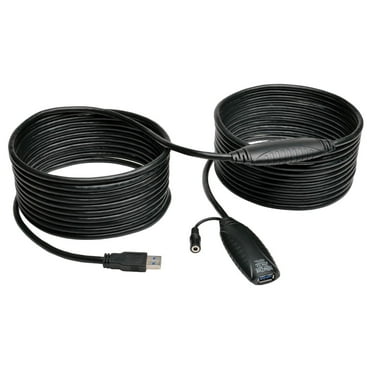 Tripp Lite 10m Usb 3.0 Superspeed Active Extension Repeater Cable M/f 33ft 33' 10 Meter - Usb Extension Cable - Usb Type A (f) To Usb Type A (m) - Usb 3.0 - 33 Ft - Active - Gray