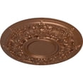 thumbnail image 3 of 32 3/4"OD x 2 1/2"P Jackson Ceiling Medallion (Fits Canopies up to 13 1/2"), Hand-Painted Polished Copper, 3 of 6