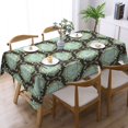 thumbnail image 2 of XMXT Polyester Rectangle Tablecloth, Vintage Geometric Decoration Waterproof Table Cloth Home Dinner Decor Table Cover for Holiday Party, 54 x 72 inches, 2 of 9