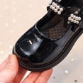 thumbnail image 6 of RotHome Toddler Mary Jane Flats Pearl Embellished Dress Shoes for Girls Flower Girl Wedding Party Pumps Soft Sole Non-Slip Satin Ballet Bow Knot, 6 of 9