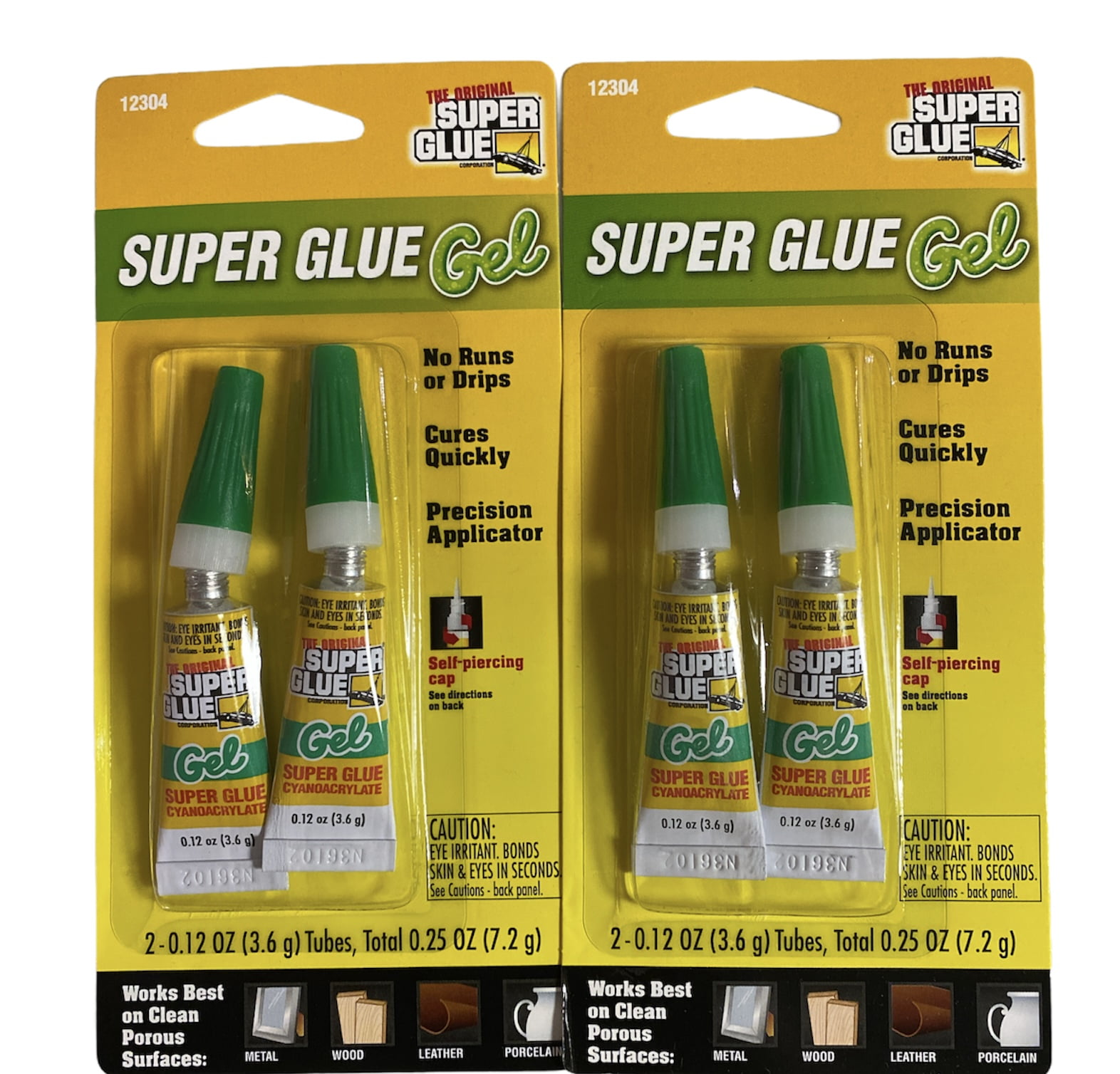 Super Glue Gel No Runs Or Drips, Cures Quickly, Precision Applicator ...