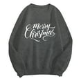 thumbnail image 5 of Jkety Holiday Sweaters for Women Christmas Merry Bright Crewneck Mens Womens Sweatshirt Dark Gray,S, 5 of 6
