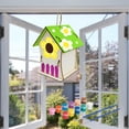 thumbnail image 3 of Kit de pintura para casa de pájaros DIY: construcción de casa de pájaros, pinturas, pinceles, manualidades de madera C, 3 of 9