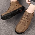 thumbnail image 5 of Mens Casual Shoes Summer Breathable Sneakers Loafers Walking Shoes Hand Made Lace-Up Leather Dress Flats Shoes for Driving Business Working Office, 5 of 5