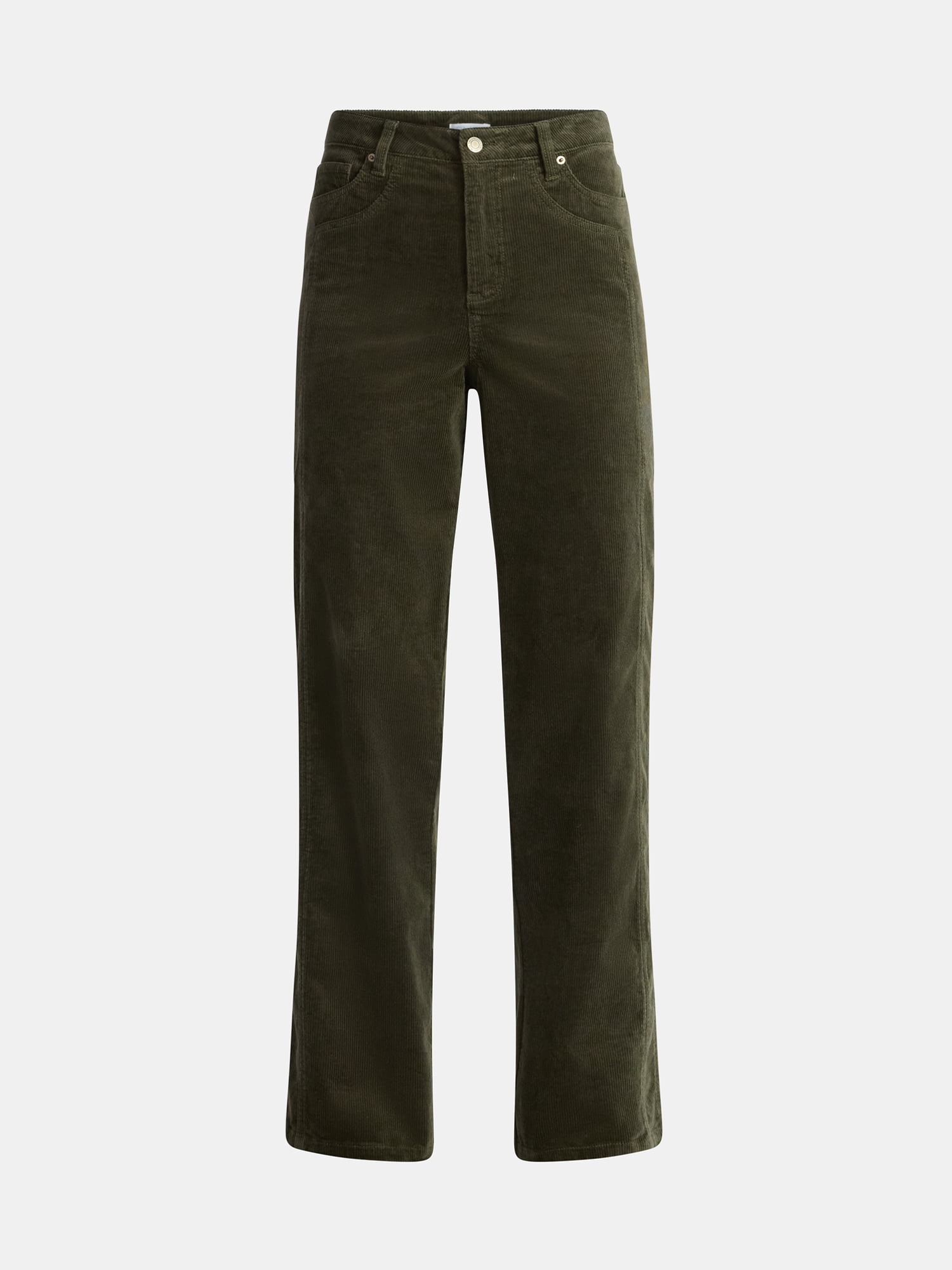 Time and Tru Women's and Women's Plus Corduroy Seamed Wide Leg Pants, 31" Inseam, Sizes 2-22