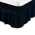 thumbnail image 2 of Nvzi Bed Skirts,Twin Bed Skirt 15in,Ruffled Bed Skirt for Bedroom,Soft Microfiber-Cotton Blend Bed Skirt,Dark Blue Bed Skirt, Easy Fit Dust Ruffle,1 Piece Twin Size Bed Skirt for Home, 2 of 3