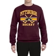 thumbnail image 2 of Wild Bobby City of Pittsburgh Hockey Fantasy Fan Sports Unisex Crewneck Sweatshirt, Maroon, XX-Large, 2 of 5
