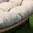 thumbnail image 5 of Large Papasan Patio Scoop Chair Set of 2, Premium Olefin Thick Cushion, 5 of 10