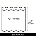 thumbnail image 2 of PEVA Bathroom Shower Curtain, Waterproof, Mildew-Resistant Shower Curtain Set with Hooks,72" W x 72" H, 2 of 6