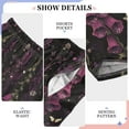 thumbnail image 6 of FORMRS Kids Pajama Pants with Pockets Size 11-12Y Boys Lounge Sleep Bottoms, Dark Purple Floral Pattern, 6 of 8