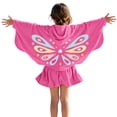 thumbnail image 2 of WhouRiu Girls Knit Cover Up Dress Fashion Graphic Long Sleeve Hooded Zip Up Dresses With Pockets Kids Comfortable Cute Casual Wear,2-3 Years, 2 of 7