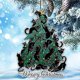 thumbnail image 1 of pstuiky Colgante de árbol de Navidad con forma de gato diseño exagerado para árbol de Navidad coche adorno artesanal de acrílico, 1 of 5