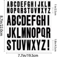 Black Sign Sticker KTUYPOER 36 Sheets 1908 Pcs Black Alphabet Stickers - 1