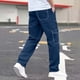 thumbnail image 4 of Pantalones de Pierna Recta Hombres Casual Multi Bolsillo Protección de Ropa de Trabajo Color Sólido Pantalones Diarios, 4 of 7