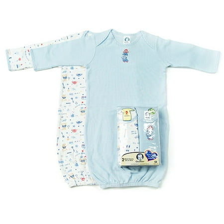 Gerber 2-Pack Gowns, 0-3 Months