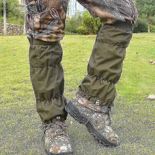 Snake Bite Proof Hunting Gaiter, Waterproof Adjustable Leg Protection for Hiking Snow Sports 600D Oxford Anti-Puncture Design