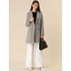 thumbnail image 3 of Abrigo Tipo Gabardina Allegra K Doble Botonadura Para Mujer Gris M, 3 of 6