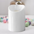 thumbnail image 2 of Advancent Lámpara de de decoración LED sin llama de luz de té de plástico eléctrico con luz de vela, superficie lisa, blanco Type3 NO3 Advancent HA002791-03, 2 of 6