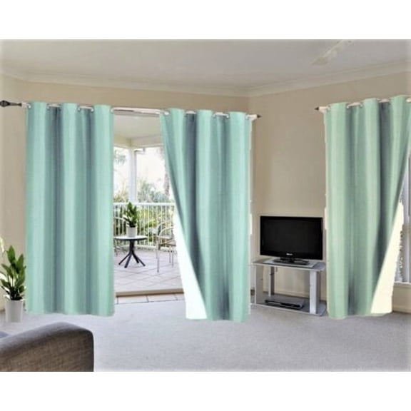 K92 Hotel Quality Grommet Top, 1 Panel Hunter Thermal Blackout Full Room Darkening For Big Window Curtain Drapes 108" Length
