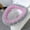 toilets for bathrooms, variant on Soft Stretchable Washable Thicker Cloth Winter Toilet Seat Cover, Knitted O-Ring Design With Thick Plush For Warmth In Cold Winter, Gray & Pink 1Pc Home Bathroom Use