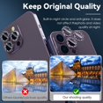thumbnail image 2 of Smasener Camera Lens Protector Compatible with iPhone 14 Pro 6.1" / 14 Pro Max 6.7" Tempered Glass,[Case Friendly][New Version][Scratch-Resistant][Easy Installation], 2 of 5