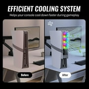 Cooling Fan For PS5 Pro/for PS5 Slim Disc & Digital Edition, Cooling Fan External Fan Cooler Quiet Cooler Fans for PS5 Pro/Slim Disc & Digital Edition (gray)