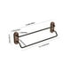 thumbnail image 3 of Toallero de madera de nogal sin taladro | Organizador de baño con estante | Colgador de pared para toallas y toallas de baño, ideal para baño y lavabo, 3 of 8