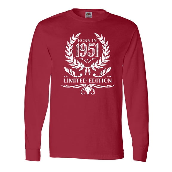 Inktastic Born in 1951 Limited Edition Long Sleeve T-Shirt