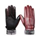 thumbnail image 4 of Guantes de invierno para mujer kusrkot guantes térmicos de piel sintética con pantalla táctil Rojo, 4 of 8