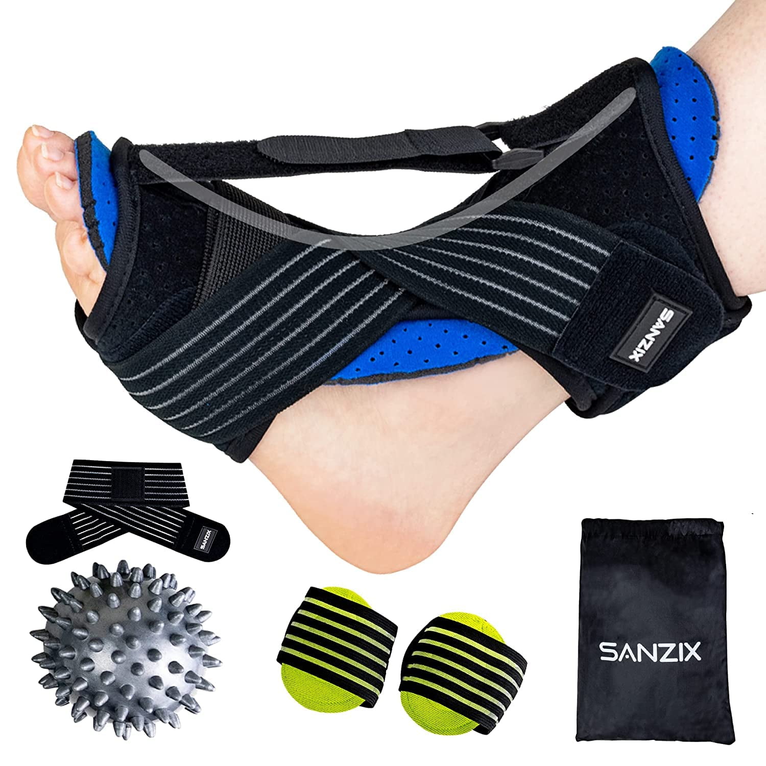 SANZIX Plantar Fasciitis Night Splint, Adjustable Plantar Fasciitis
