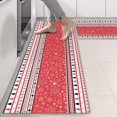 thumbnail image 2 of Kitchen Rugs Sets Of 2,Red Christmas Striped Pattern Anti Fatigue Kitchen Mat Rugs Non Slip Washable,Decorative Kitchen Floor Mats for Kitchen,Sink,Laundry,17"X47", 2 of 5