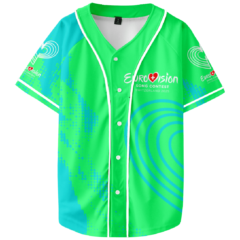 Eurovision Song Print Baseball Jacket T-shirt Unisex Casual New Fashion Summer Short Sleeved Tee Clothing