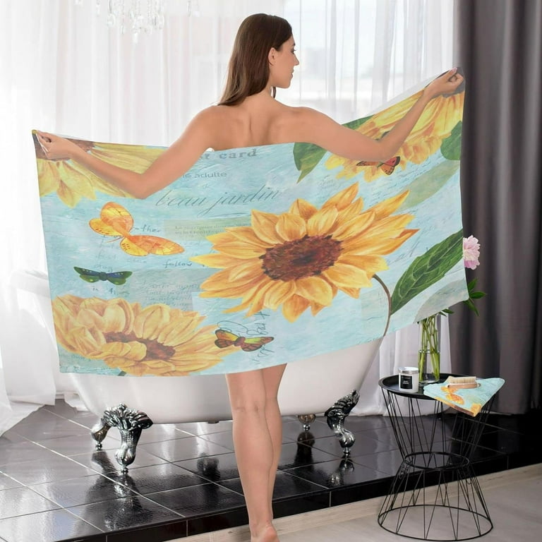 Sunflower bath towels sale