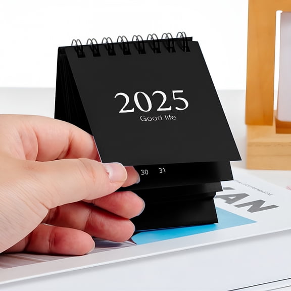 CCOCC 2025 Calendar Wall Calendar Mini Desktop Calendar 2025 Planner Standing Family Planner for School Home Desk Calendar Board Calendar Skylight