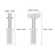 WRISTBIQUE 4-Piece White Bi-Fold Closet Door Hardware Kit with Enhanced Load Bearing Folding Door Components