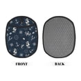 thumbnail image 2 of Pofeuu Vintage Marine Print Silicone Pot Mat Mitten With Hanging Loop Heat Resistant Oven Mitts Non-Slip Bbq Baking Smoking Potholders, 2 of 7
