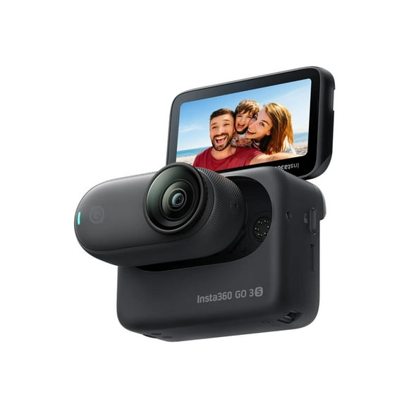 Insta360 Go 3S - Standard Bundle - action camera - 4K / 30 fps - flash 64 GB - Wi-Fi, Bluetooth - underwater up to 30ft - midnight black