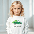 thumbnail image 4 of Bump and Beyond Designs St. Patrick's Day Shirt for Kids, Vintage Truck Shamrock Sweatshirt (Heather Grey 7), 4 of 5