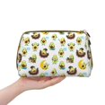 thumbnail image 4 of Naloa Funny Avocado In Mexican Clothes Leather Makeup Bag for Purse Travel, Portable Small Cosmetic Organizer for Women and Girls, Make up Bag with Zipper, 4 of 8
