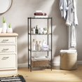 thumbnail image 2 of Estantería de almacenamiento BestOffice de 4 niveles, ajustable, negra, 44" de alto, 2 of 7