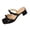 Black, variant on Black Ladies Bow Heel Mules Open Toe 2026 Women'S Casual Chunky Platform Shoes Comfortable Breathable Spring Summer Daily Footwear