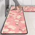 thumbnail image 2 of Kitchen Rugs Sets Of 2,Pioneer Flower Floral Print Pattern Anti Fatigue Kitchen Mat Rugs Non Slip Washable,Decorative Kitchen Floor Mats for Kitchen,Sink,Laundry,17"x47"+17"x47", 2 of 5
