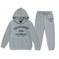 thumbnail image 2 of MAIHAN-Girls Winter Hoodie & Joggers Set 2-13 Years, Winter Hoodie and Pants 2-Piece Outfit, Cozy Warm Lined Sweatsuit for Boys and Girls(Grey10,6-7Years), 2 of 4