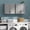 24" W*2 Grey, variant on Laundry Room Cabinets Wall Mounted Set of 2, Upper Cabinets with Adjustable Shelf, Wall Storage Cabinet for Bathroom/Kitchen/Restroom, White