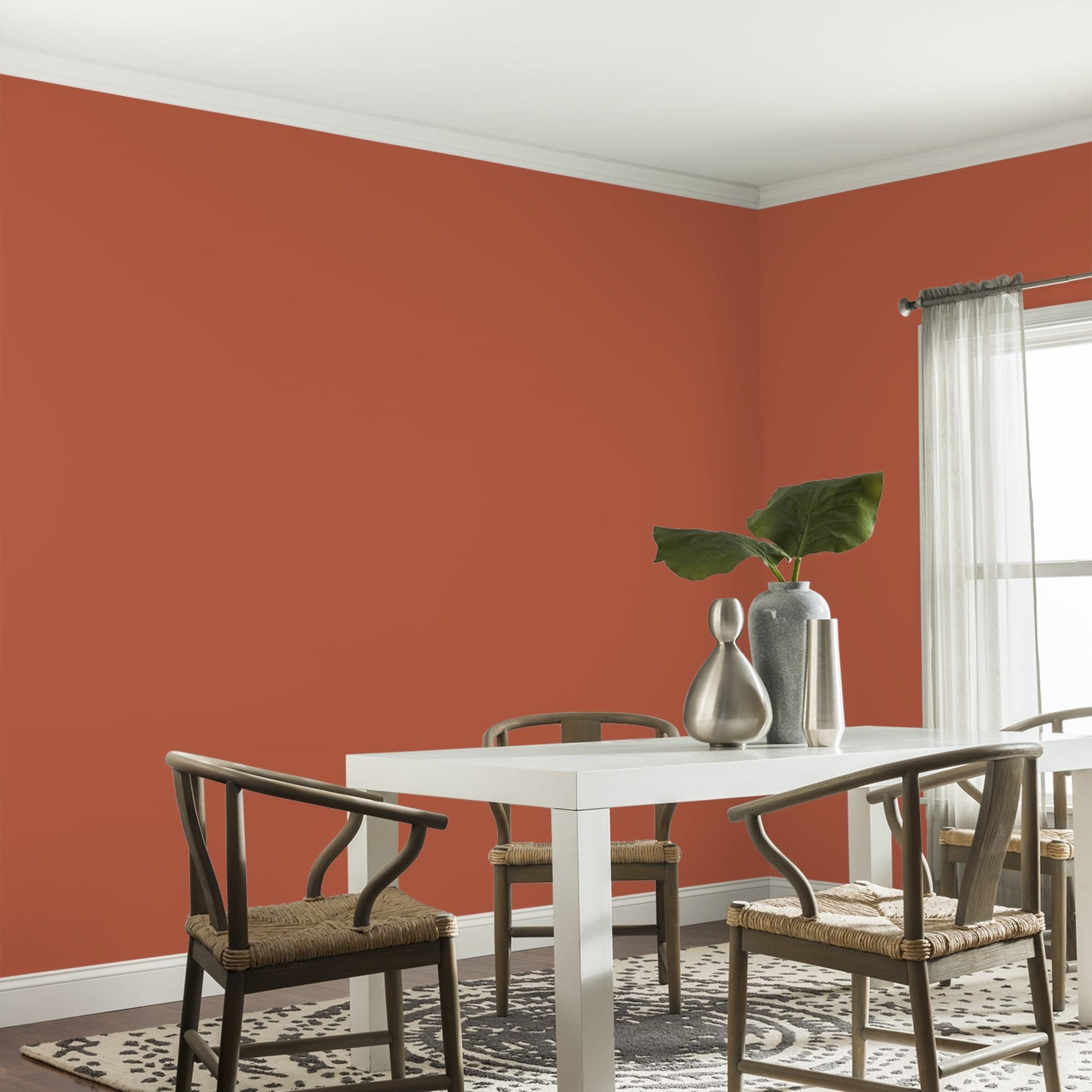 Glidden HEP Glowing Firelight / Orange, Eggshell Interior Paint with Primer, 1 Quart