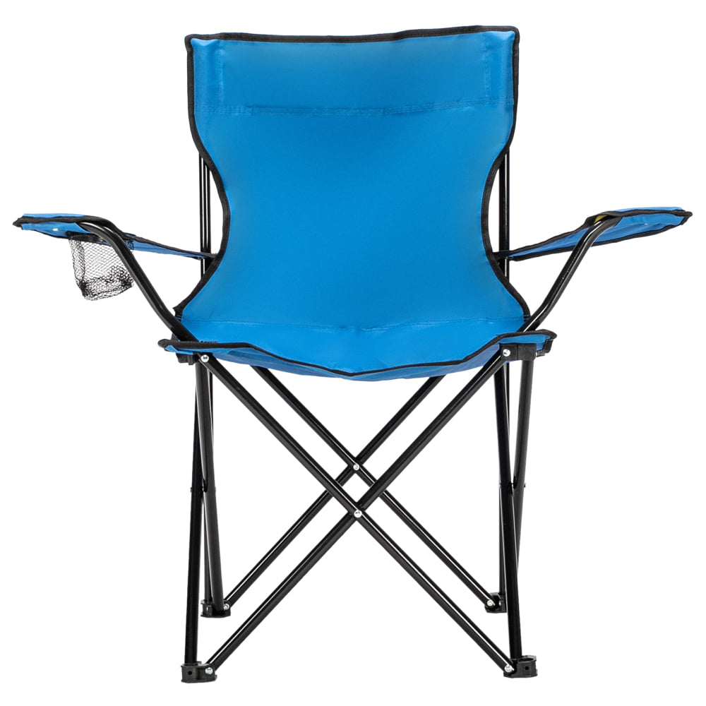 Camping Folding Chair Heavy Duty Steel Frame with Cup Holder Portable