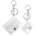 thumbnail image 1 of Miangastore Photo Album Keychain Transparent Zinc Alloy 2Pcs 4.7x2x0.8In, 1 of 9