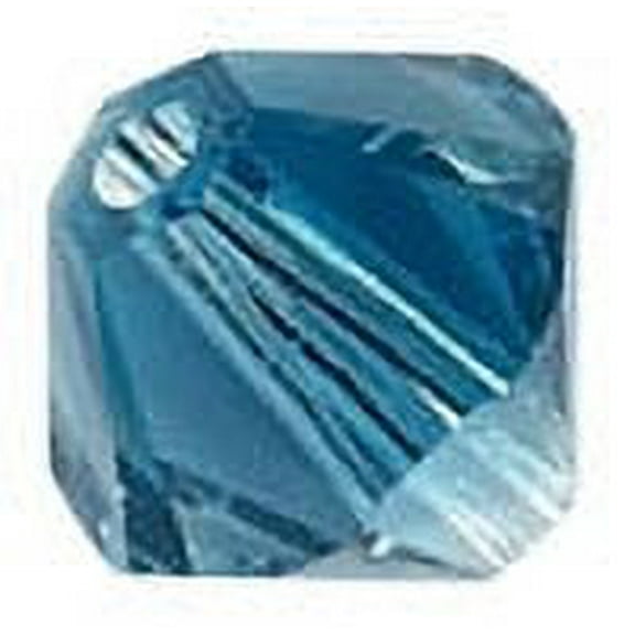 Swarovski Bicone Crystal Beads Item #5328 Crystal Montana Blend Color 4mm Size - 72 Pieces