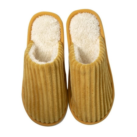 

Unisex Slippers Shoes Breathable Outdoor& Household Pure Color Cotton Slippers Soft Bottom Non-
