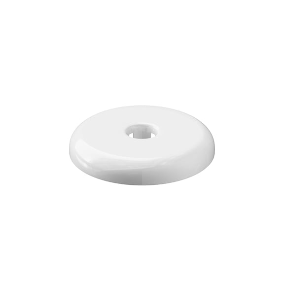 pack 12, white plastic 2" ips 4.450 flange od flexible floor and ceiling plate ,